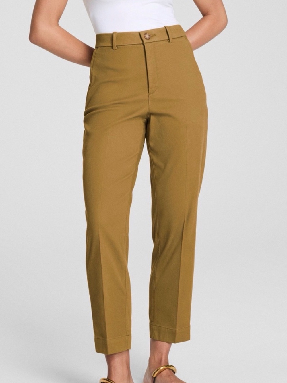 Spanx High-Rise Tailored Ankle Pants - Mustard - Picture 2 of 5